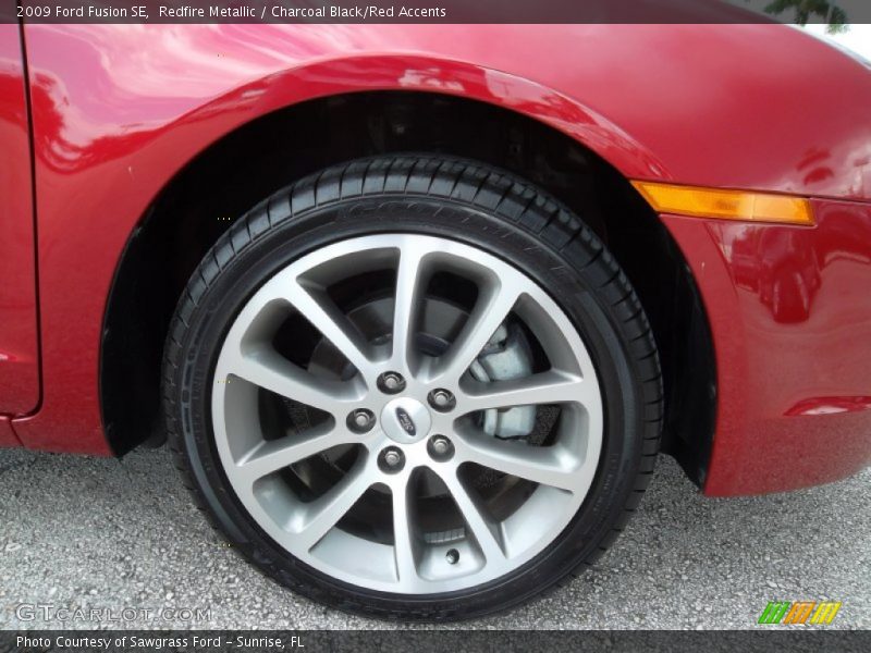Redfire Metallic / Charcoal Black/Red Accents 2009 Ford Fusion SE