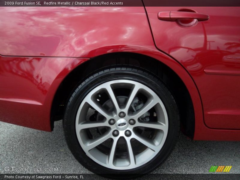 Redfire Metallic / Charcoal Black/Red Accents 2009 Ford Fusion SE