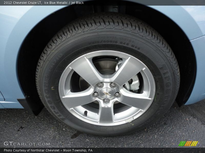 Ice Blue Metallic / Jet Black 2012 Chevrolet Cruze LT
