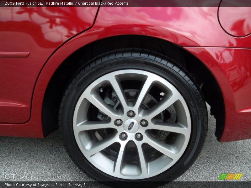 Redfire Metallic / Charcoal Black/Red Accents 2009 Ford Fusion SE