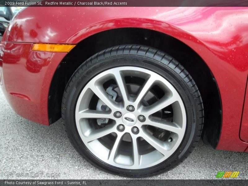 Redfire Metallic / Charcoal Black/Red Accents 2009 Ford Fusion SE