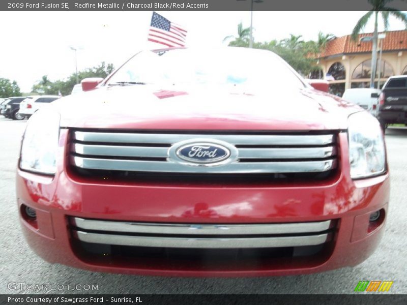 Redfire Metallic / Charcoal Black/Red Accents 2009 Ford Fusion SE
