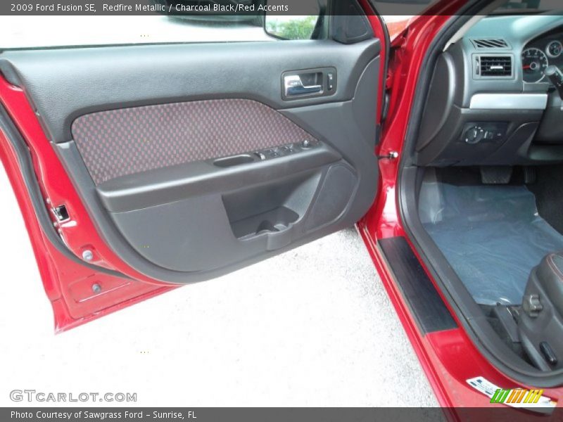 Redfire Metallic / Charcoal Black/Red Accents 2009 Ford Fusion SE