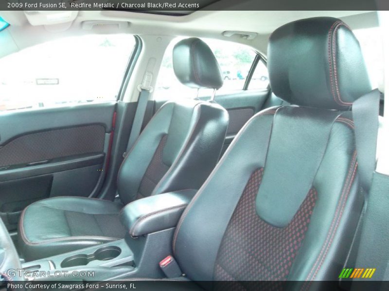 Redfire Metallic / Charcoal Black/Red Accents 2009 Ford Fusion SE