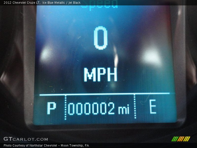 Ice Blue Metallic / Jet Black 2012 Chevrolet Cruze LT