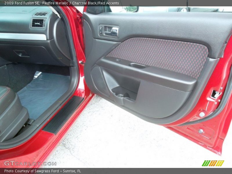 Redfire Metallic / Charcoal Black/Red Accents 2009 Ford Fusion SE