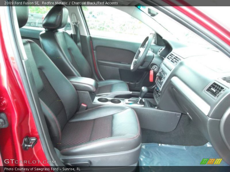 Redfire Metallic / Charcoal Black/Red Accents 2009 Ford Fusion SE