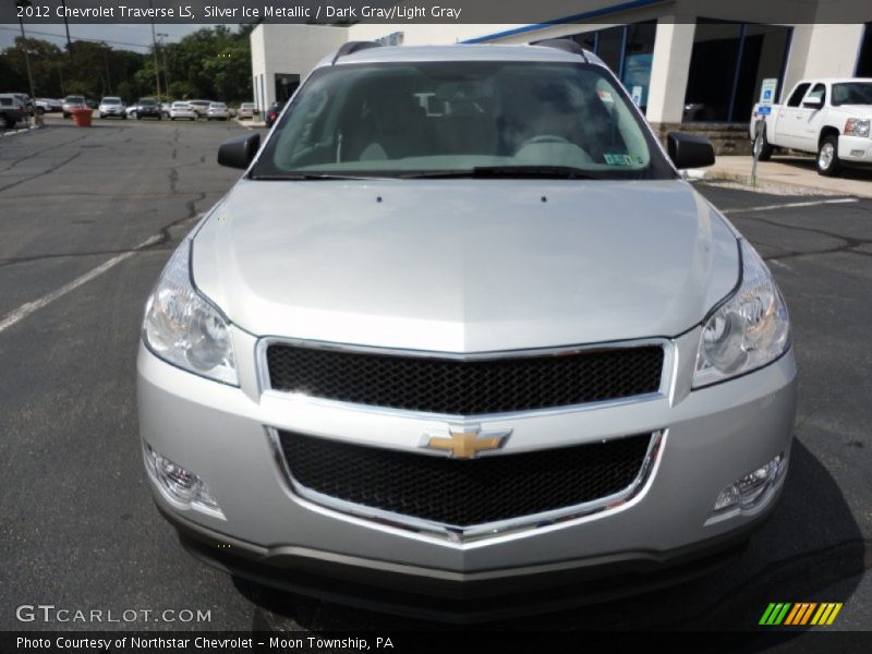 Silver Ice Metallic / Dark Gray/Light Gray 2012 Chevrolet Traverse LS