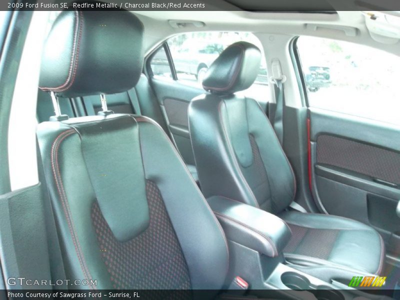 Redfire Metallic / Charcoal Black/Red Accents 2009 Ford Fusion SE