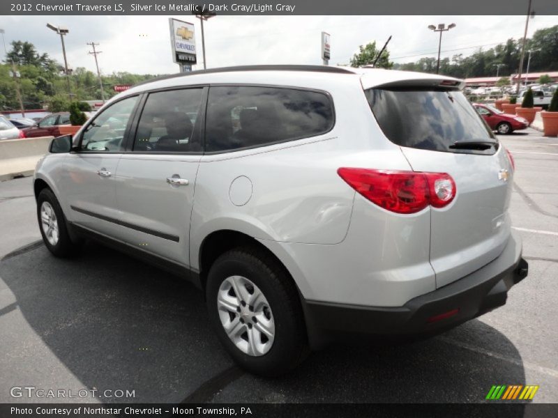 Silver Ice Metallic / Dark Gray/Light Gray 2012 Chevrolet Traverse LS