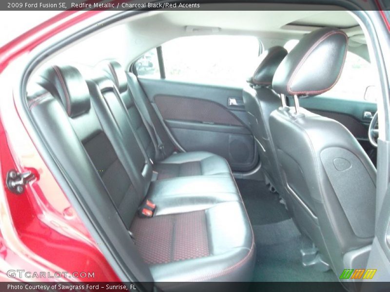 Redfire Metallic / Charcoal Black/Red Accents 2009 Ford Fusion SE