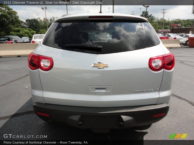 Silver Ice Metallic / Dark Gray/Light Gray 2012 Chevrolet Traverse LS