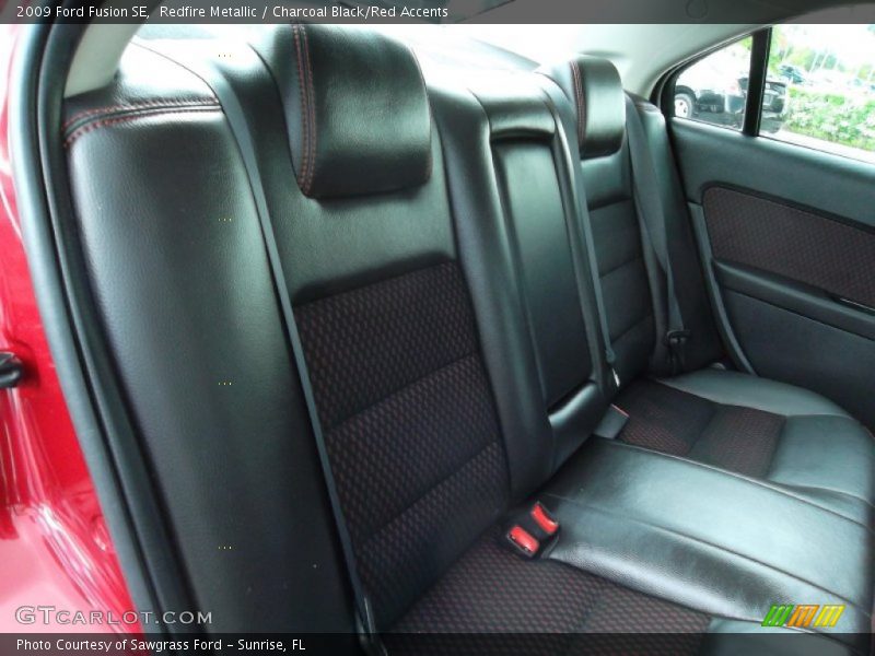 Redfire Metallic / Charcoal Black/Red Accents 2009 Ford Fusion SE