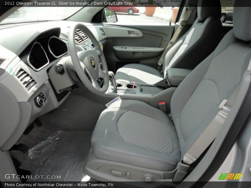 Silver Ice Metallic / Dark Gray/Light Gray 2012 Chevrolet Traverse LS