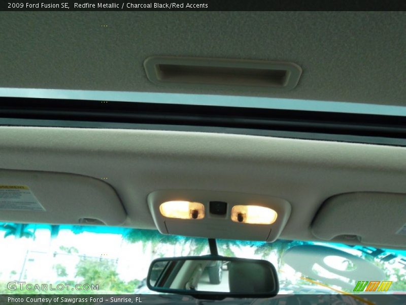 Redfire Metallic / Charcoal Black/Red Accents 2009 Ford Fusion SE