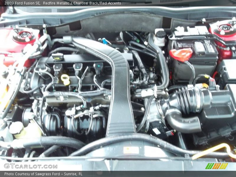 Redfire Metallic / Charcoal Black/Red Accents 2009 Ford Fusion SE