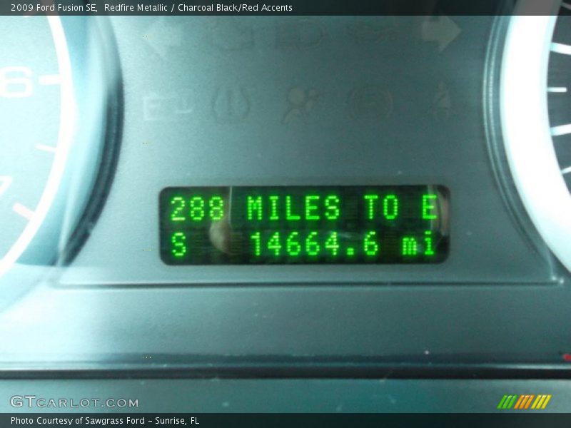 Redfire Metallic / Charcoal Black/Red Accents 2009 Ford Fusion SE