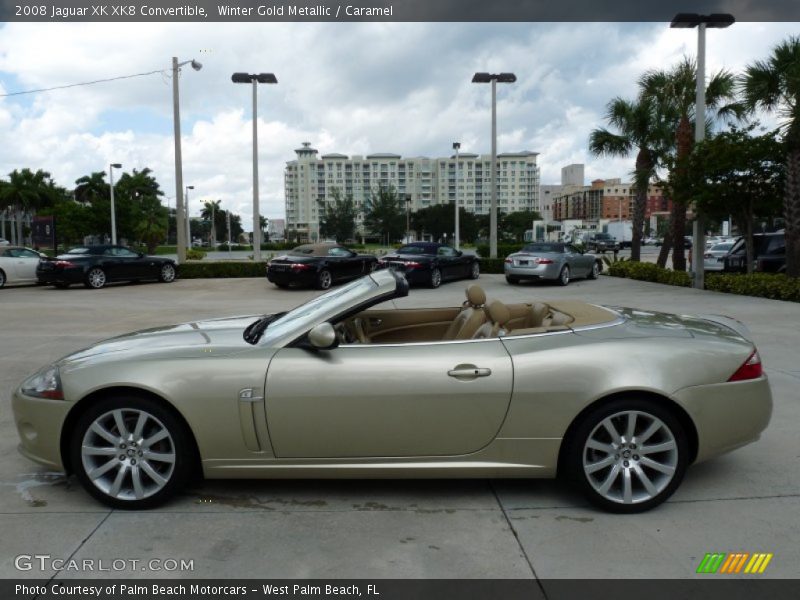  2008 XK XK8 Convertible Winter Gold Metallic