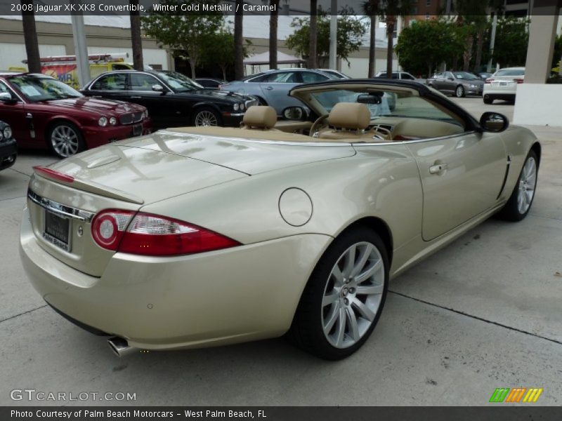 Winter Gold Metallic / Caramel 2008 Jaguar XK XK8 Convertible