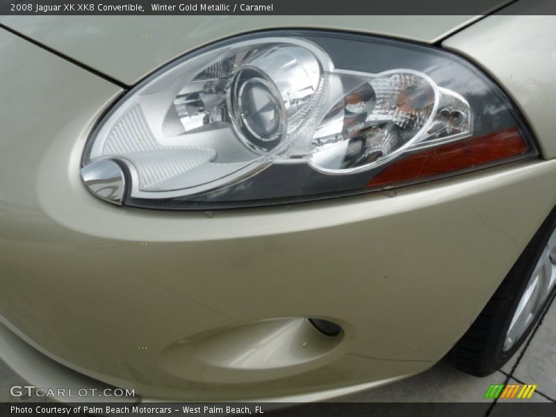 Winter Gold Metallic / Caramel 2008 Jaguar XK XK8 Convertible