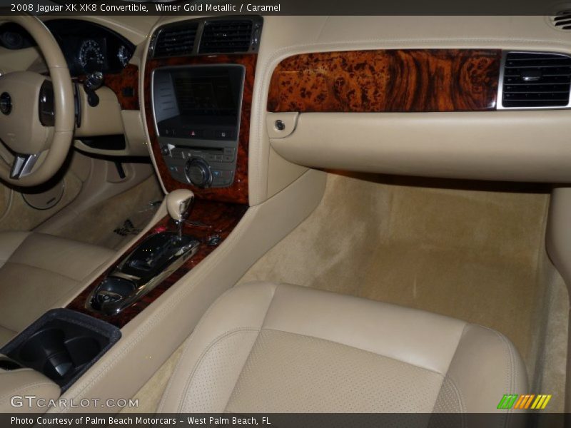 Winter Gold Metallic / Caramel 2008 Jaguar XK XK8 Convertible