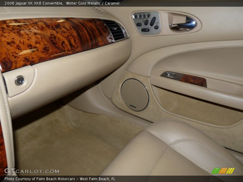 Winter Gold Metallic / Caramel 2008 Jaguar XK XK8 Convertible