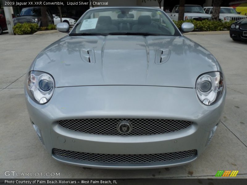 Liquid Silver / Charcoal 2009 Jaguar XK XKR Convertible