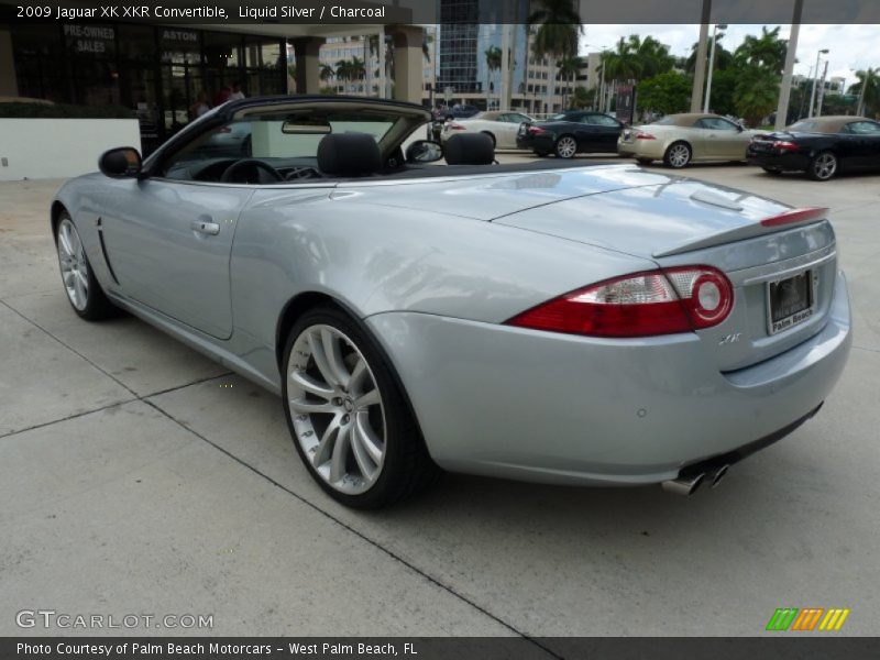 Liquid Silver / Charcoal 2009 Jaguar XK XKR Convertible