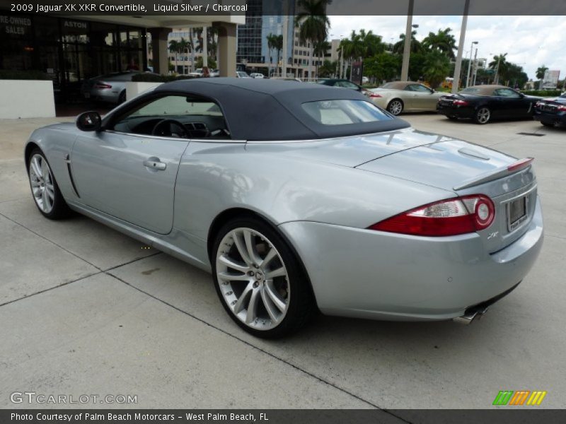 Liquid Silver / Charcoal 2009 Jaguar XK XKR Convertible