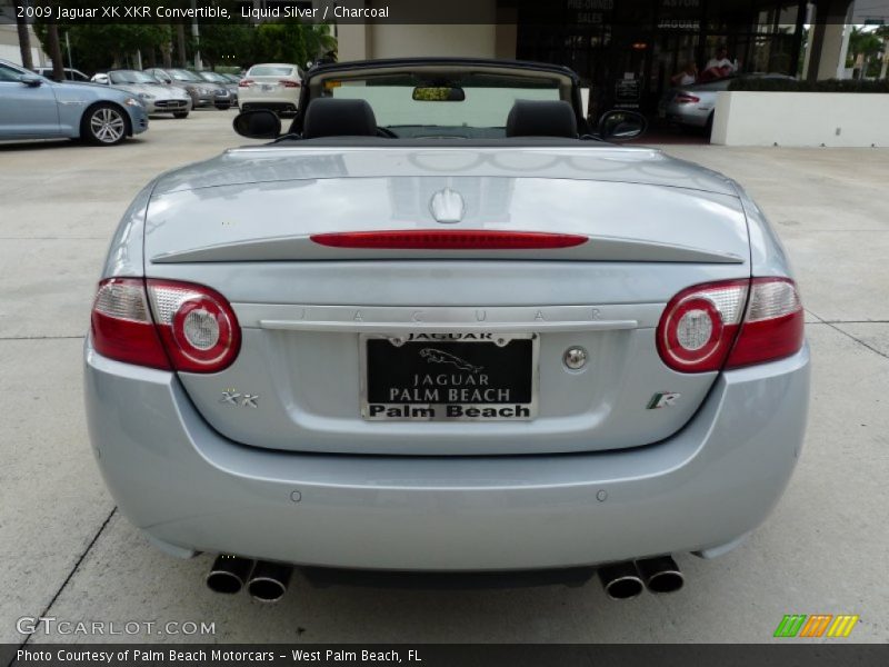 Liquid Silver / Charcoal 2009 Jaguar XK XKR Convertible
