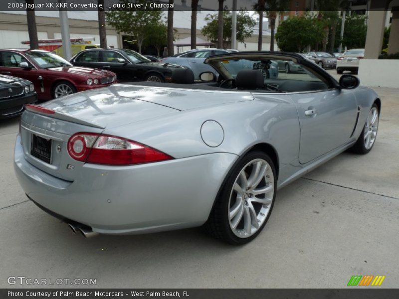 Liquid Silver / Charcoal 2009 Jaguar XK XKR Convertible