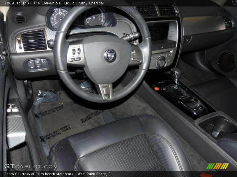 Liquid Silver / Charcoal 2009 Jaguar XK XKR Convertible