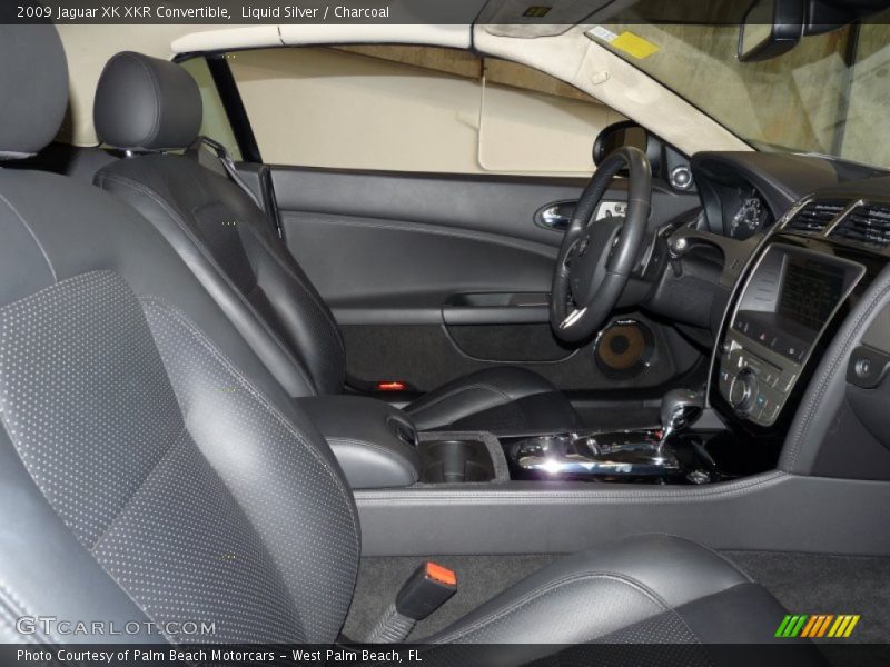 Liquid Silver / Charcoal 2009 Jaguar XK XKR Convertible