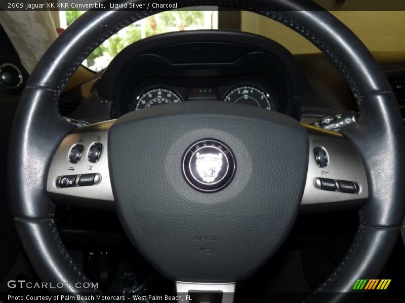 Liquid Silver / Charcoal 2009 Jaguar XK XKR Convertible