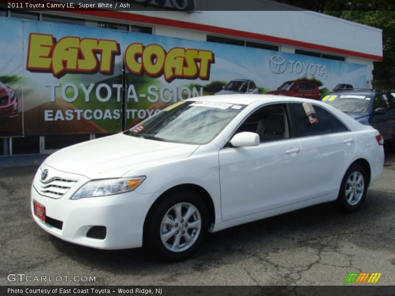 Super White / Ash 2011 Toyota Camry LE