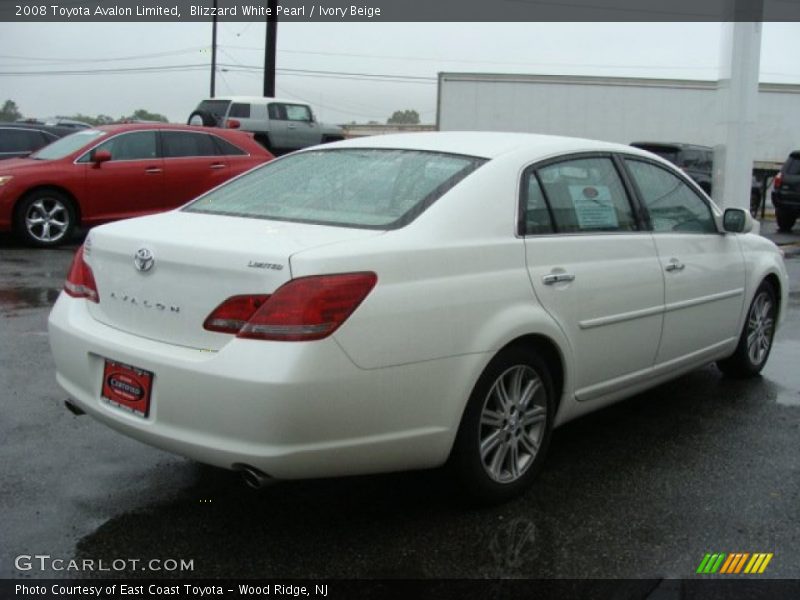 Blizzard White Pearl / Ivory Beige 2008 Toyota Avalon Limited