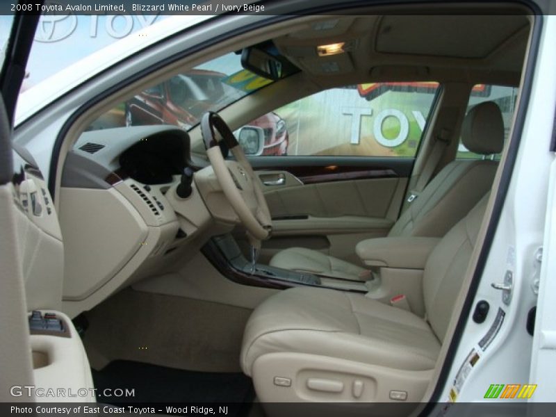 Blizzard White Pearl / Ivory Beige 2008 Toyota Avalon Limited