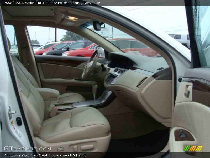 Blizzard White Pearl / Ivory Beige 2008 Toyota Avalon Limited