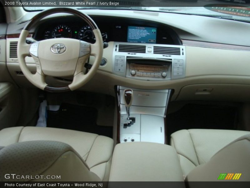 Blizzard White Pearl / Ivory Beige 2008 Toyota Avalon Limited