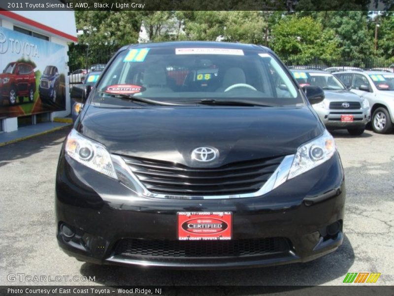 Black / Light Gray 2011 Toyota Sienna LE AWD