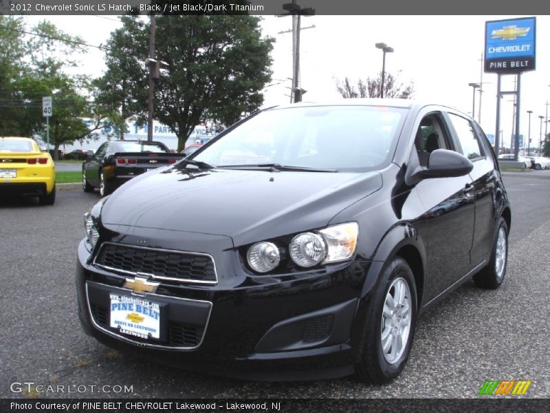 Black / Jet Black/Dark Titanium 2012 Chevrolet Sonic LS Hatch