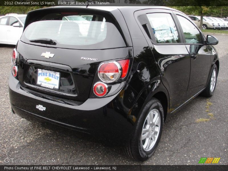 Black / Jet Black/Dark Titanium 2012 Chevrolet Sonic LS Hatch