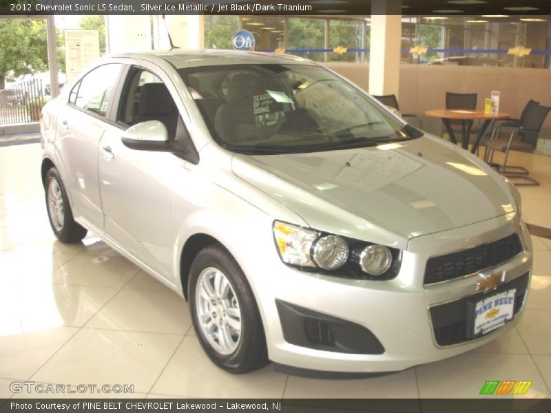Silver Ice Metallic / Jet Black/Dark Titanium 2012 Chevrolet Sonic LS Sedan