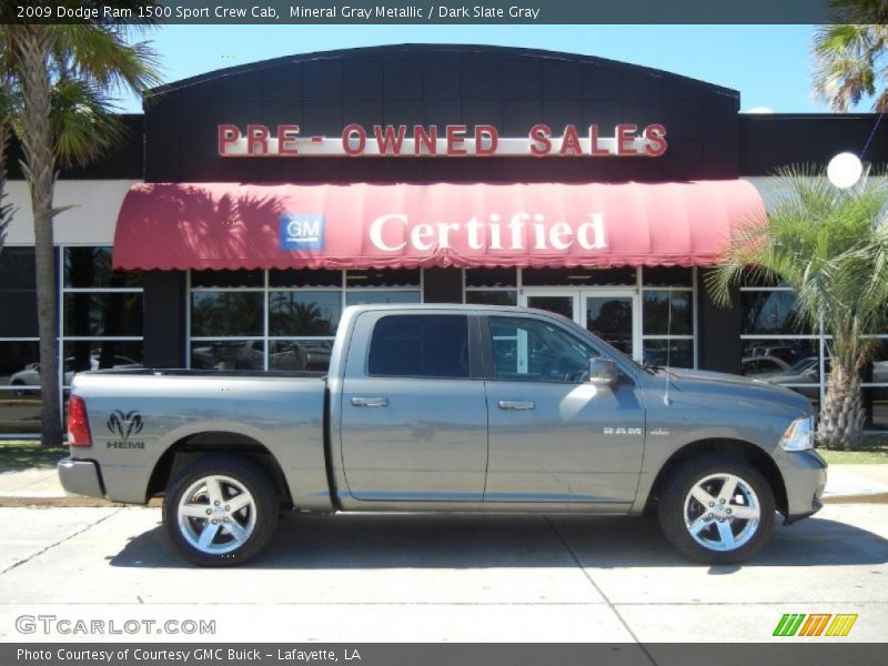 Mineral Gray Metallic / Dark Slate Gray 2009 Dodge Ram 1500 Sport Crew Cab