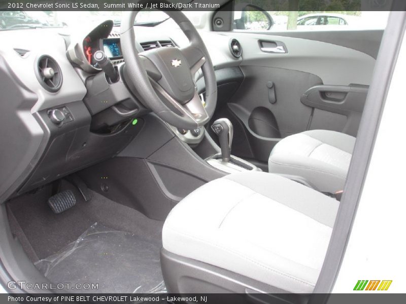  2012 Sonic LS Sedan Jet Black/Dark Titanium Interior