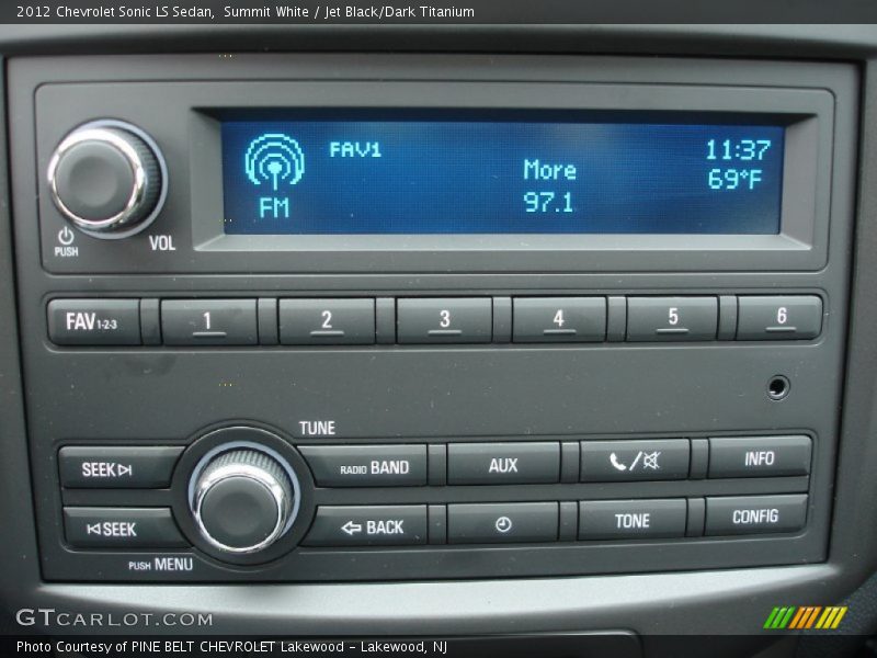Audio System of 2012 Sonic LS Sedan
