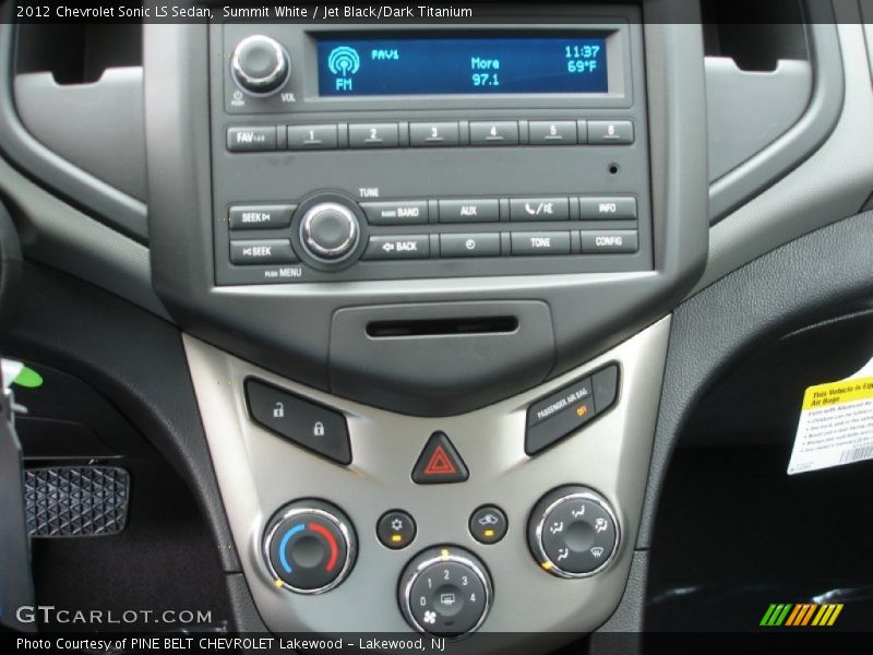 Controls of 2012 Sonic LS Sedan