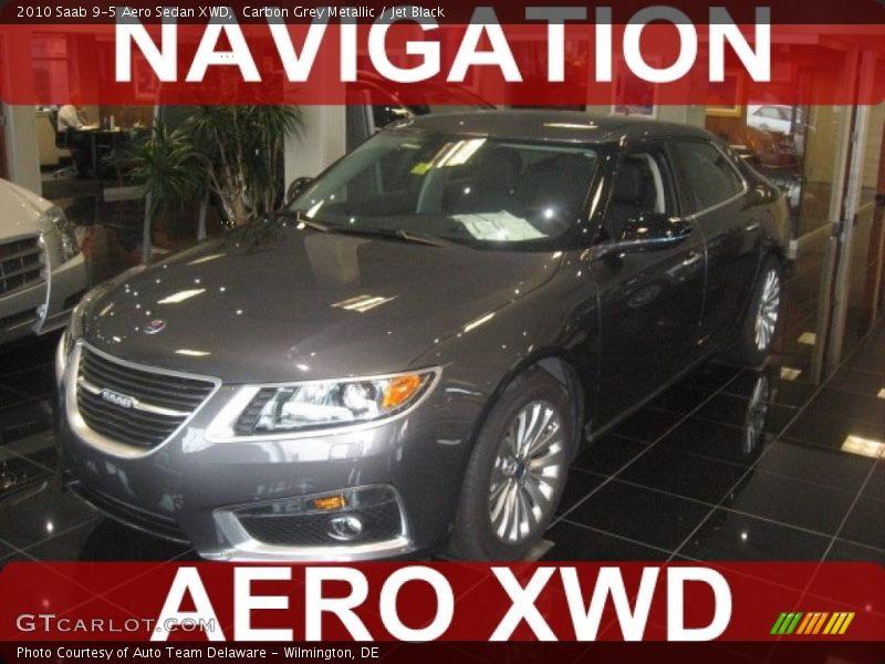 Carbon Grey Metallic / Jet Black 2010 Saab 9-5 Aero Sedan XWD