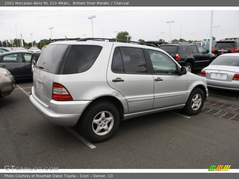 Brilliant Silver Metallic / Charcoal 2001 Mercedes-Benz ML 320 4Matic