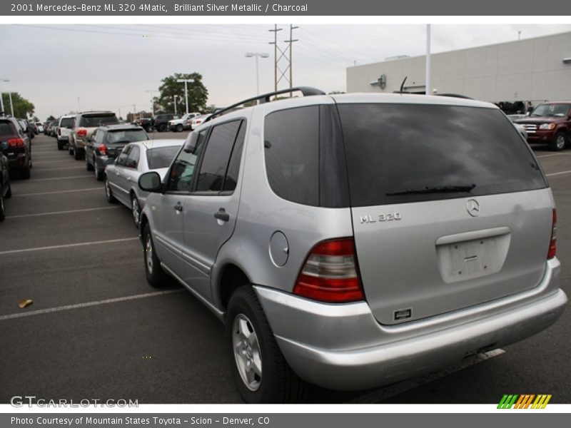 Brilliant Silver Metallic / Charcoal 2001 Mercedes-Benz ML 320 4Matic